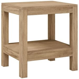 vidaXL Mesa de apoio p/ casa de banho madeira de teca maci&ccedil;a