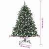 vidaXL &Aacute;rvore de Natal Artificial Verde 120 cm PVC, Pl&aacute;stico e A&ccedil;o