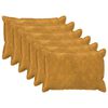 vidaXL Capa almofada 6 unid. HOUTEN Amarelo 30 x 50 cm