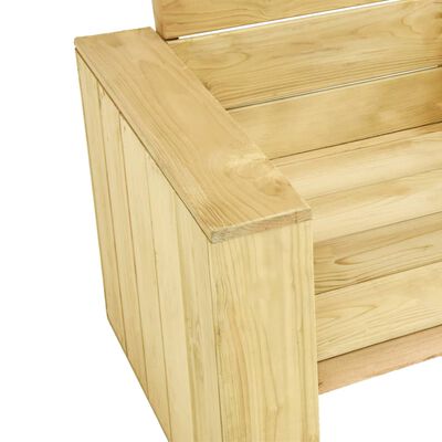 vidaXL Cadeira de jardim 89x76x76 cm madeira de pinho impregnada