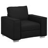 vidaXL Cadeira Sofa Preto 100 cm Couro Sint&eacute;tico