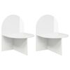 vidaXL Mesa-de-cabeceira 2 pcs Branco Brilhante 48 x 49 x 65 cm