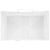 vidaXL Sacos de papel 250 unid com al&ccedil;as branco 26x17x25 cm