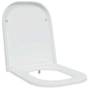 vidaXL Assento de Vaso Sanit&aacute;rio Branco 47,5 x 35 x 3,6 cm Duroplast