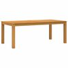vidaXL Mesa de jantar 200 x 100 x 75 cm Madeira de Carvalho S&oacute;lido