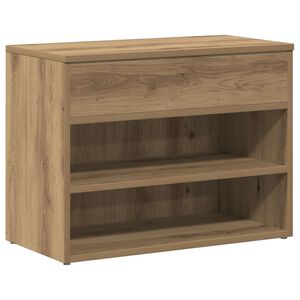 vidaXL Sapateira 60x30x45 cm derivados de madeira carvalho artisiano