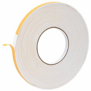 vidaXL Fita de espuma autoadesiva 10 unid. Branco 10mm x 10m Espuma CR