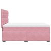 vidaXL Cama com molas/colch&atilde;o 140x190 cm veludo rosa
