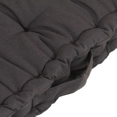vidaXL Almofadões para sofá de paletes 5 pcs algodão antracite