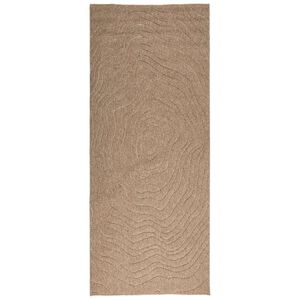 vidaXL Tapetes de &aacute;rea Moir&eacute; HUARTE Natural 150 x 80 cm Poli&eacute;ster