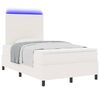 vidaXL Cama Box Manual Creme e Branco 203 x 120 x 128 cm