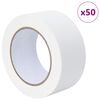 vidaXL Fitas de M&aacute;scara para Pintores 50 pcs Branco 50mm x 50m Papel