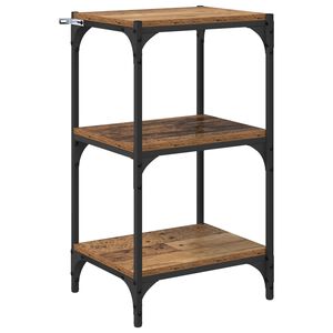 vidaXL Gabinete de Livros Madeira antiga 40 x 33 x 70,5 cm