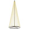 vidaXL &Aacute;rvore de Natal LED 235 cm 500 LED Branco quente Ferro Preto