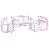 vidaXL 4 pcs conjunto de sof&aacute;s c/ almofad&otilde;es tecido cinza-claro