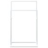vidaXL Toalheiro de p&eacute; 48x24x78,5 cm ferro branco