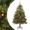 vidaXL &Aacute;rvore de Natal Artificial Articulada com Cones Verde 150 cm