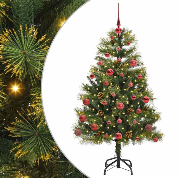vidaXL &Aacute;rvore de Natal Artificial Articulada com Cones Verde 150 cm