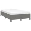 vidaXL Estrutura de cama sem colch&atilde;o cinza escuro 120x190 cm tecido