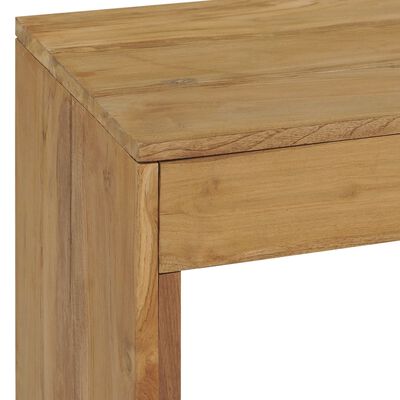 vidaXL Mesa consola 100x35x75 cm madeira de teca maciça