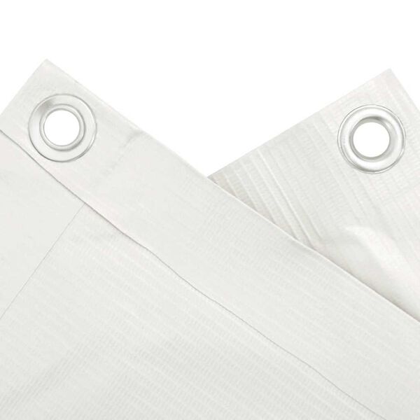 vidaXL Tela de privacidade para varanda 1000x90 cm PVC branco