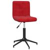 vidaXL Cadeiras de jantar girat&oacute;rias 2 pcs veludo vermelho tinto