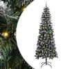 vidaXL &Aacute;rvore de Natal Artificial Verde 240 cm PVC, Pl&aacute;stico e A&ccedil;o