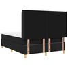 vidaXL Cama Box Spring com colch&atilde;o Preto 140 x 200 cm tecido