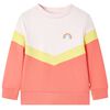 Sweatshirt para crian&ccedil;a rosa suave 128
