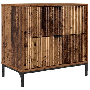 vidaXL Mesa-de-cabeceira Madeira antiga 63.5 x 36 x 61 cm