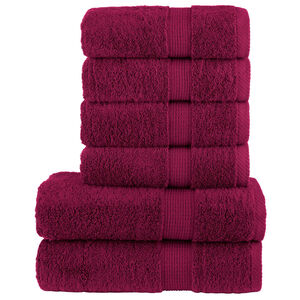 vidaXL 6 pcs Conjunto de toalhas premium SOLUND 600 gsm bord&ocirc;