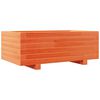 vidaXL Vaso/floreira de jardim 70x40x26,5 cm pinho maci&ccedil;o castanho-mel