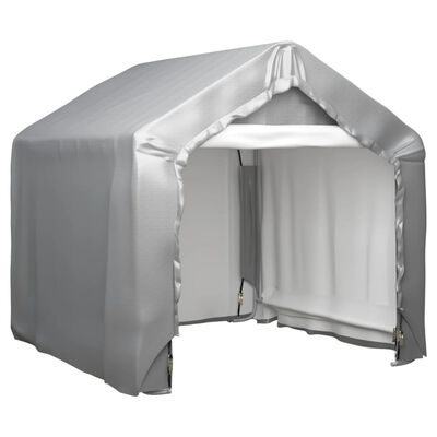 vidaXL Tenda de armazenamento 180x180 cm aço galvanizado cinzento