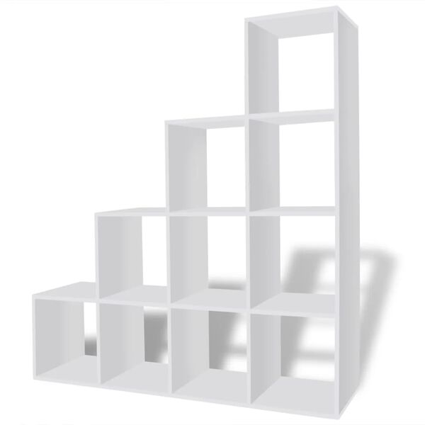 vidaXL Estante escada/prateleira 142 cm branco