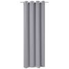 vidaXL Cortinas blackout com ilh&oacute;s de metal 270x245 cm cinzento