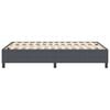 vidaXL Estrado de cama plataforma Cinza Escuro 120 x 190 cm tecido