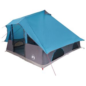 vidaXL Barraca Tipi com telhado Azul 358 x 296 x 258 cm tafet&aacute;