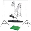 vidaXL Kit de est&uacute;dio fotogr&aacute;fico com conjunto de ilumina&ccedil;&atilde;o e fundo