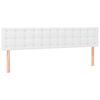 vidaXL Cabeceiras branco 180x5x78/88 cm couro artificial