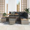 vidaXL Conjunto de Sof&aacute; de Jardim 8 pcs Cinzeto Rattan Sint&eacute;tico