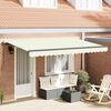 vidaXL Toldo Retr&aacute;til Creme 350 x 200 cm tecido