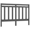 vidaXL Cabeceira de cama 141x4x100 cm pinho maci&ccedil;o cinzento