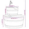 vidaXL Fonte de &aacute;gua com bomba 44,5x44,5x58 cm abeto maci&ccedil;o