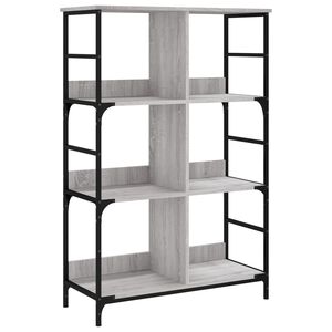 vidaXL Estante 78,5x33x117,5 cm derivados de madeira cinzento sonoma