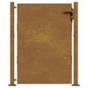 vidaXL Port&atilde;o de jardim 100x150 cm A&ccedil;o Corten