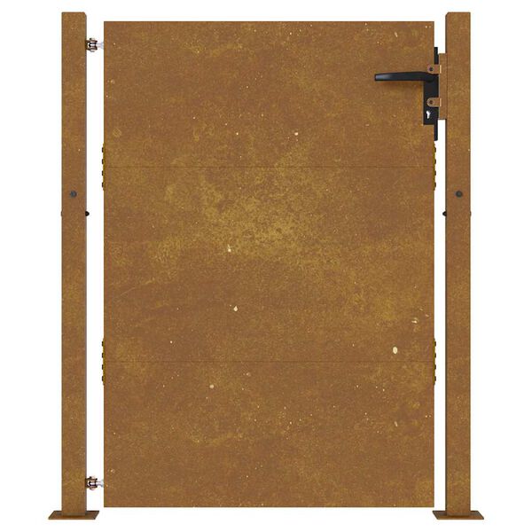 vidaXL Port&atilde;o de jardim 100x150 cm A&ccedil;o Corten
