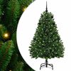 vidaXL &Aacute;rvore de Natal Artificial 150 cm 150 LED Branco quente Verde