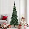 vidaXL &Aacute;rvore de Natal artificial de canto Verde 180 cm PVC e Metal