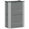 vidaXL Canteiro de jardim elevado Cinzento 50 x 30 x 72 cm