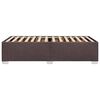 vidaXL Estrutura de cama sem colch&atilde;o 80x200 cm tecido castanho-escuro